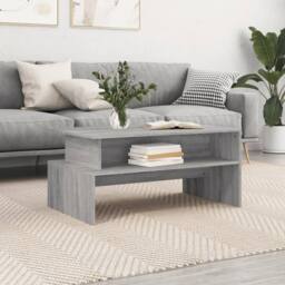 Berkfield Home Decorative Coffee Table Grey Sonoma 90x55x42.5 cm Engineered Wood - thumbnail 2