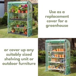 Marco Paul Greenhouse Cover Replacement Plant Protection Heavy Duty Reinforced PE in Green - thumbnail 8