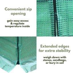 Marco Paul Greenhouse Cover Replacement Plant Protection Heavy Duty Reinforced PE in Green - thumbnail 6