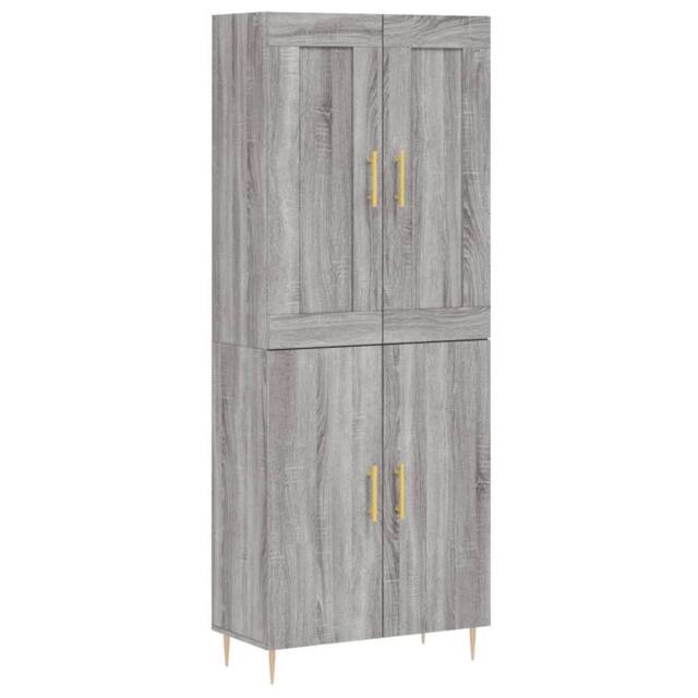 Berkfield Home Highboard Grey Sonoma 69.5x34x180 cm Engineered Wood - image 1