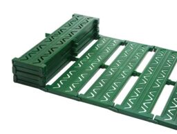 Primrose Instant Roll Out Garden Path Green Plastic Chevron 3m - Pack of 1 in Brown - thumbnail 5