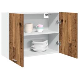Berkfield Home Hanging Cabinet Lyon Old Wood 80x31x60 cm Engineered Wood in Brown - Size: 80 x 31 x 60 cm - thumbnail 2