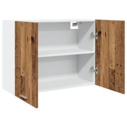 Berkfield Home Hanging Cabinet Lyon Old Wood 80x31x60 cm Engineered Wood in Brown - Size: 80 x 31 x 60 cm - thumbnail 5