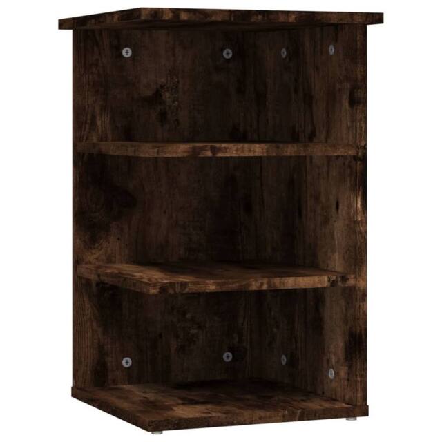 Berkfield Home Side Cabinet Smoked Oak 35x35x55 cm Engineered Wood in Brown - Size: 35 x 35 x 55 cm - image 1