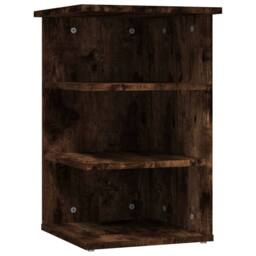Berkfield Home Side Cabinet Smoked Oak 35x35x55 cm Engineered Wood in Brown - Size: 35 x 35 x 55 cm - thumbnail 1