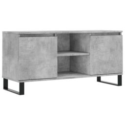 Berkfield Home TV Cabinet Concrete Grey 104x35x50 cm Engineered Wood - Size: 104 x 35 x 50 cm - thumbnail 2