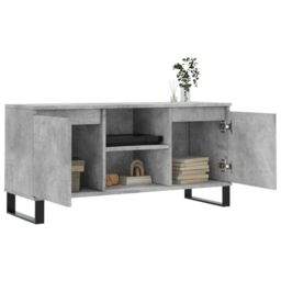 Berkfield Home TV Cabinet Concrete Grey 104x35x50 cm Engineered Wood - Size: 104 x 35 x 50 cm - thumbnail 4