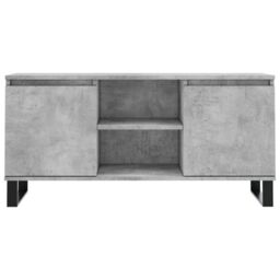 Berkfield Home TV Cabinet Concrete Grey 104x35x50 cm Engineered Wood - Size: 104 x 35 x 50 cm - thumbnail 5