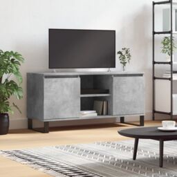 Berkfield Home TV Cabinet Concrete Grey 104x35x50 cm Engineered Wood - Size: 104 x 35 x 50 cm - thumbnail 1