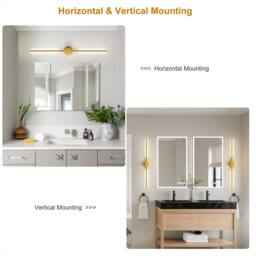 NIVOR LED Dimmbale Flush Mounted Sconces, Battery Wall Light Remote(Set of 2) in Metallic Gold - thumbnail 8