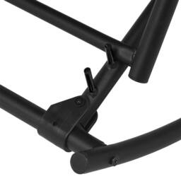 Berkfield Home Garden Rocking Chair Steel & Textilene Black - thumbnail 6