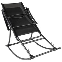Berkfield Home Garden Rocking Chair Steel & Textilene Black