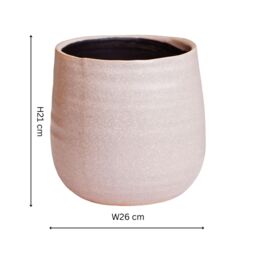 Ivyline Celeste Dusky Pink Planter H21Cm D26Cm - thumbnail 4