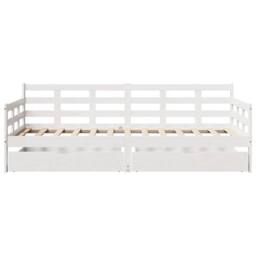 Berkfield Home Practical Daybed with Drawers without Mattress White 80x200 cm So - thumbnail 4