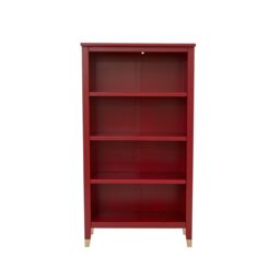 Cabinet Bits Palazzi 4 Tier Bookcase H127 W69 D25cm in Red - thumbnail 2
