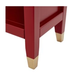 Cabinet Bits Palazzi 4 Tier Bookcase H127 W69 D25cm in Red - thumbnail 5