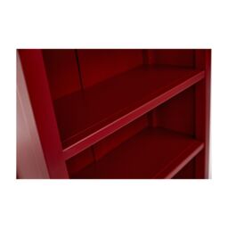 Cabinet Bits Palazzi 4 Tier Bookcase H127 W69 D25cm in Red - thumbnail 6