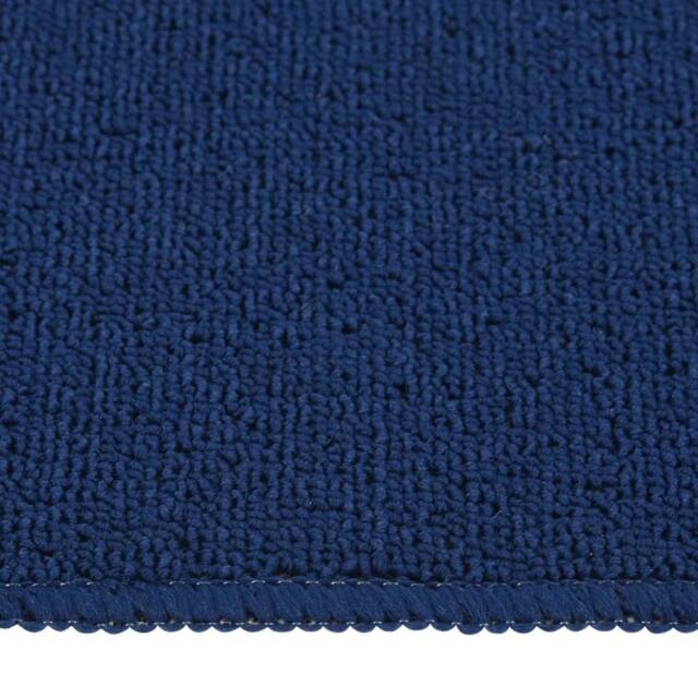 Berkfield Home Decorative Anti Slip Stair Mats 15 pcs 75x20 cm Navy Blue Rectangular - Size: Medium - image 1