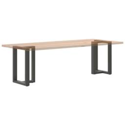 Berkfield Home Dining Table Legs T-Shaped¬†2 pcs Anthracite 60x35x(72-73) cm Steel in Dark Grey - thumbnail 8
