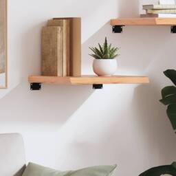 Berkfield Home Wall Shelf Light Brown 40x40x(2-4) cm Treated Solid Wood Oak