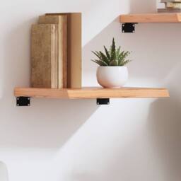 Berkfield Home Wall Shelf Light Brown 40x40x(2-4) cm Treated Solid Wood Oak - thumbnail 2