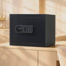Levede Safe Fireproof Security Box Home Office Cash Lock Deposit Password 31L in Black - thumbnail 3