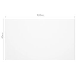 Berkfield Home Table Protector Transparent 100x60 cm 2 mm PVC - thumbnail 6