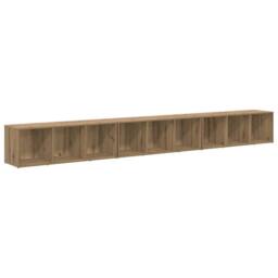 Berkfield Home TV Cabinet 3 pcs Artisan oak 37 x 35 x 107.5 cm Engineered wood in Brown - thumbnail 3