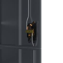 Berkfield Home File Cabinet Anthracite 90x40x180 cm Steel in Charcoal - Size: 90 x 40 x 180 cm - thumbnail 8