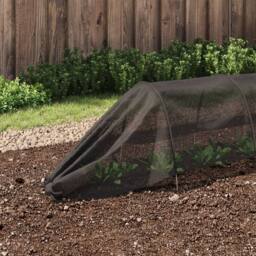 Berkfield Home Netting Tunnels 4 pcs Black Steel & Polyethylene - thumbnail 1