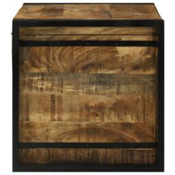 Berkfield Home Storage Box - 80 x 50 x 50 cm, Solid Rough Wood Mango in Brown - Size: 80 x 50 x 50 cm - thumbnail 6