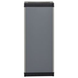 Berkfield Home Garden Storage Cabinet with 1 Shelf Grey & Black 35x40x85 cm - Size: 35 x 40 x 85 cm - thumbnail 5
