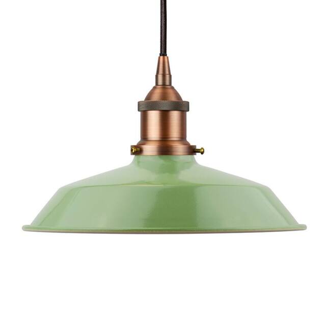 SE Home Mint Green Small Trinity Metal Pendant Light - Matt Antique Brass - image 1