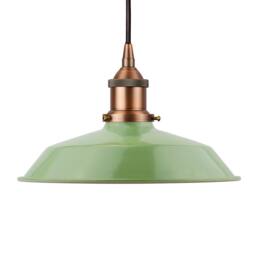 SE Home Mint Green Small Trinity Metal Pendant Light - Matt Antique Brass