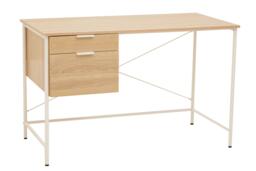 Bradbury Oak Veneer Desk With Drawers