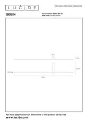 Lucide 'SEGIN' Non Dimmable Stylish Mountable Indoor Decor LED Wall Light in Black - thumbnail 4