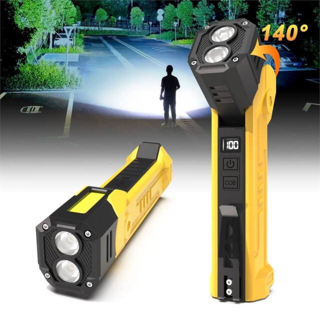 Nordara LED COB USB Flexible Rechargeable Magnetic Lamp in Yellow - image 1
