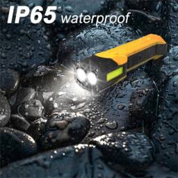 Nordara LED COB USB Flexible Rechargeable Magnetic Lamp in Yellow - thumbnail 6