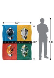 Warner Brothers Harry Potter House Squares Blanket 152 x 127 cm in White - thumbnail 5