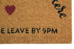 Orsina So Glad You Are Here Doormat in Natural - Size: 100 cm diameter - thumbnail 4