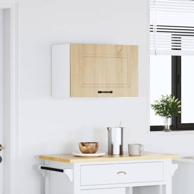 Berkfield Home Kitchen Wall Cabinet Kalmar Sonoma Oak Engineered Wood in Light Oak - image 1