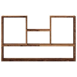 Berkfield Home Wall Shelf Old Wood 99x15x60 cm Engineered Wood in Brown - Size: 99 x 15 x 60 cm - thumbnail 4