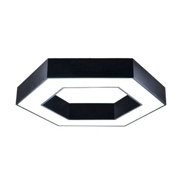 ENER-J Hollow Hexagon Pendant Lights D600*100*60mm 25W 6500K 45lm/W Black Color, Installation way:Ceiling & Hanging - image 1