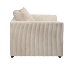 LUXURY LIFE Dylan Jumbo Cord Fabric 2 Seater Sofa in Cream - thumbnail 3