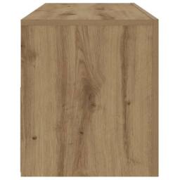 Berkfield Home Bedside Cabinets 2 pcs with LEDs Artisan Oak 60x35x40 cm in Brown - Size: 60 x 35 x 40 cm - thumbnail 9