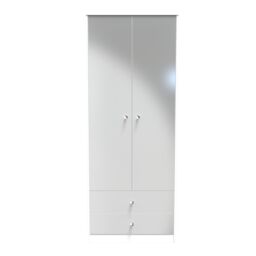 Ready Assembled 2 U Taunton 2 Door 2 Drawer Wardrobe (Ready Assembled) in Mid Grey - thumbnail 1
