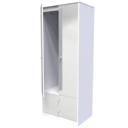 Ready Assembled 2 U Taunton 2 Door 2 Drawer Wardrobe (Ready Assembled) in Mid Grey - thumbnail 5