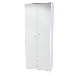 Ready Assembled 2 U Taunton 2 Door 2 Drawer Wardrobe (Ready Assembled) in Mid Grey - thumbnail 3