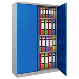 Phoenix Safe Company Steel Storage Cupboard Grey & Blue with Electronic Lock, SCL1491GBE - Size: 140 cm x 100 cm - thumbnail 2
