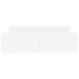 Berkfield Home Bed Frame with Headboard & Footboard White 150x200 cm King Size - thumbnail 4